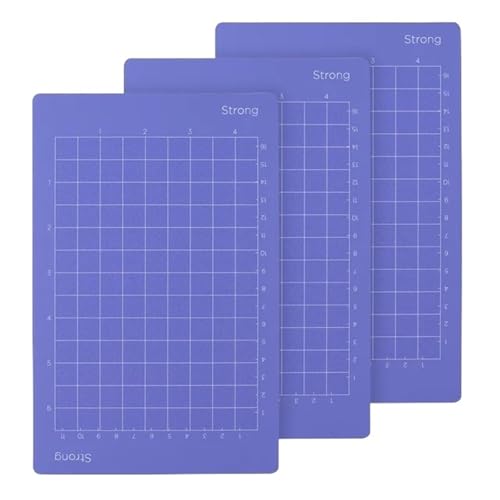 Zymjzbetic 3-teilige Schneidematte, Bastelschneidebrett (4,5 x 6,5 Zoll), Bastelschneidebrett für Näharbeiten Basteln Scrapbooking Projekt(3 pcs Strong Grip) von Zymjzbetic