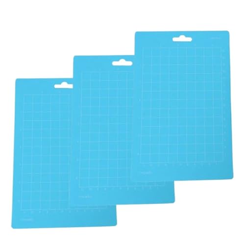 Zymjzbetic 3-teilige Schneidematte for Basteln (11,4 x 16,5 cm), Schneidematte, selbstheilendes Bastelbrett für Näharbeiten Basteln Scrapbooking Projekt(3 pcs Light Grip) von Zymjzbetic