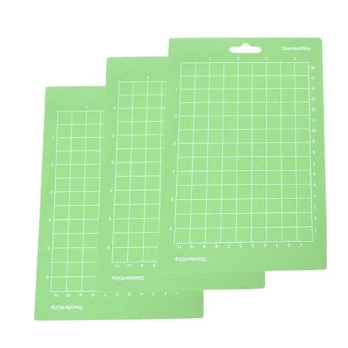 Zymjzbetic 3-teilige Schneidematte for Basteln (11,4 x 16,5 cm), Schneidematte, selbstheilendes Bastelbrett für Näharbeiten Basteln Scrapbooking Projekt(3 pcs StandardGrip) von Zymjzbetic