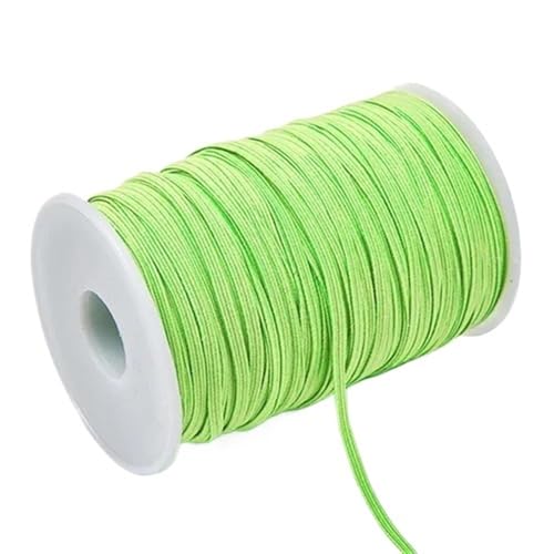 Zymjzbetic 3mm 6mm Buntes Gummiband Nähen Elastisches Band Elastisches Spandexband Besatz Nähen Stoff DIY Bekleidungszubehör für Näharbeiten(Green2,3mm 100yards) von Zymjzbetic