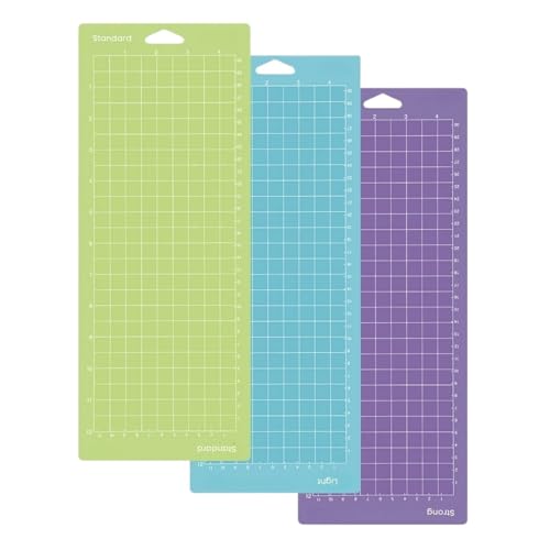 Zymjzbetic 4,5 x 12 Schneidematte for Standard Grip Light Grip, Verschiedene Selbstklebende Schneidematten für Näharbeiten Basteln Scrapbooking Projekt(3Pcs Mixed) von Zymjzbetic