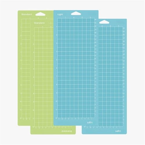 Zymjzbetic 4,5 x 12 Schneidematte for Standard Grip Light Grip, Verschiedene Selbstklebende Schneidematten für Näharbeiten Basteln Scrapbooking Projekt(4Pcs Mixed) von Zymjzbetic
