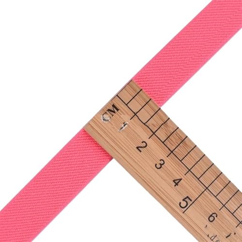 Zymjzbetic 5/10M 15mm Nylon Elastisches Band Gummiband Gurtband DIY Unterwäsche Hosen Stretch Gürtel Spandex Bänder Nähzubehör für Näharbeiten(Fluorescent Pink,5METERS_15MM) von Zymjzbetic