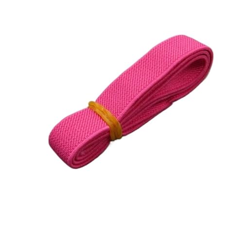 Zymjzbetic 5/10M 15mm Nylon Elastisches Band Gummiband Gurtband DIY Unterwäsche Hosen Stretch Gürtel Spandex Bänder Nähzubehör für Näharbeiten(Rose red,5METERS_15MM) von Zymjzbetic