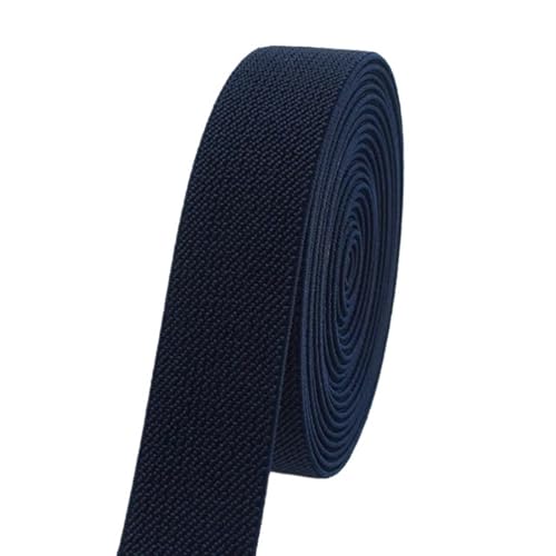 Zymjzbetic 5 Meter 10–50 mm Nähen elastische Bänder Unterwäsche Hosen Taille Gummiband Stretch Strap Gurtband Gürtel Bänder DIY Bekleidungszubehör für Näharbeiten(Dark Blue,5METERS_50MM) von Zymjzbetic