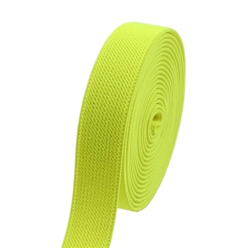 Zymjzbetic 5 Meter 10–50 mm Nähen elastische Bänder Unterwäsche Hosen Taille Gummiband Stretch Strap Gurtband Gürtel Bänder DIY Bekleidungszubehör für Näharbeiten(Fluorescent Yellow,5METERS_50MM) von Zymjzbetic