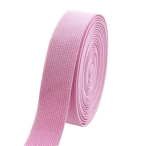 Zymjzbetic 5 Meter 10–50 mm Nähen elastische Bänder Unterwäsche Hosen Taille Gummiband Stretch Strap Gurtband Gürtel Bänder DIY Bekleidungszubehör für Näharbeiten(Pink,5METERS_10MM) von Zymjzbetic