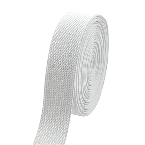 Zymjzbetic 5 Meter 10–50 mm Nähen elastische Bänder Unterwäsche Hosen Taille Gummiband Stretch Strap Gurtband Gürtel Bänder DIY Bekleidungszubehör für Näharbeiten(White,5METERS_15MM) von Zymjzbetic