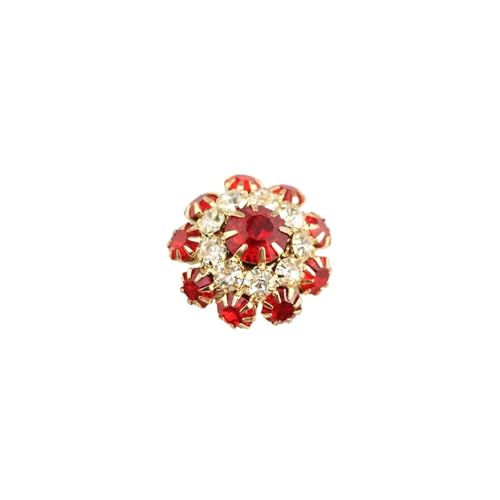 Zymjzbetic 5 Stück 22 mm mehrere Farben Strass-Knopf Halbkugel Kristall Dekoration Knopf for Handarbeiten Tuch Kleid Zubehör für Handarbeiten DIY Stricken Nähen(Color7) von Zymjzbetic