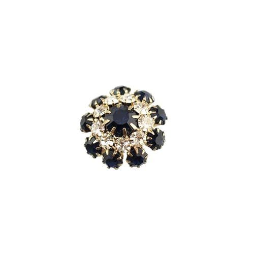 Zymjzbetic 5 Stück 22 mm mehrere Farben Strass-Knopf Halbkugel Kristall Dekoration Knopf for Handarbeiten Tuch Kleid Zubehör für Handarbeiten DIY Stricken Nähen(Color8) von Zymjzbetic