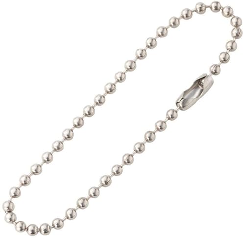 Zymjzbetic 50 Stück Metallkugel-Kettenverlängerung for DIY Hundemarke, Schlüsselanhänger, Handetikett, Anschluss, Schmuckherstellung, Zubehör für DIY-Kunsthandwerk, hängende Ornamente, Schlüss(15cm) Zymjzbetic 50 Stück Metallkugel-Kettenverlängerung for DIY Hundemarke, Schlüsselanhänger, Handetikett, Anschluss, Schmuckherstellung, Zubehör für DIY-Kunsthandwerk, hängende Ornamente, Schlüss(15cm) von Zymjzbetic