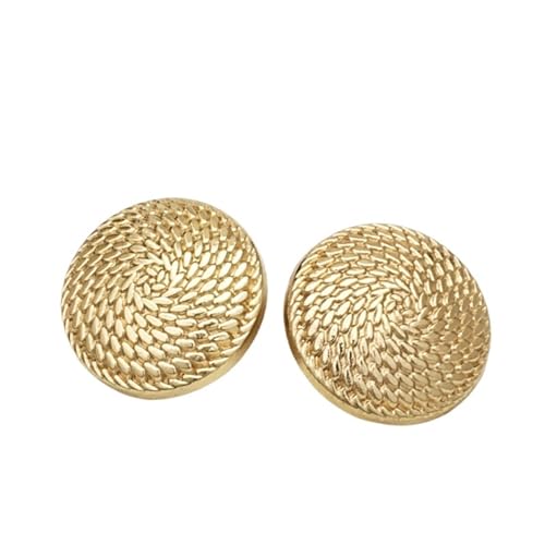 Zymjzbetic 6 Stück Metallknöpfe mit Rosenprägung for Pullover, Nähknöpfe, Zubehör für Handarbeiten DIY Stricken Nähen(Color5,11MM) von Zymjzbetic