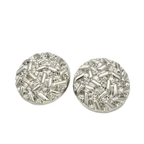 Zymjzbetic 6 Stück Metallknöpfe mit Rosenprägung for Pullover, Nähknöpfe, Zubehör für Handarbeiten DIY Stricken Nähen(Color8,20MM) von Zymjzbetic