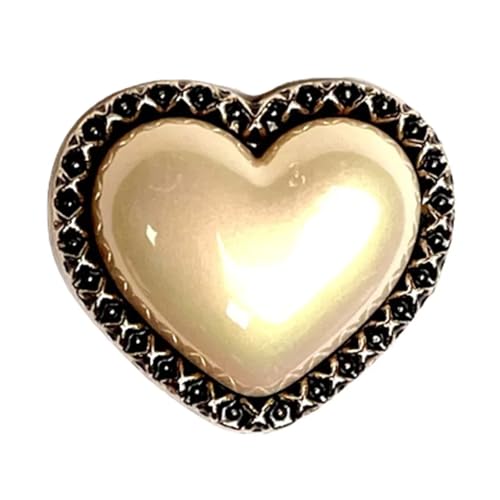 Zymjzbetic 6 Stücke Metallknopf Perlenknopf Retro Mantel Anzug Mantel Dekorative Schnalle Knöpfe for Kleidung für Handarbeiten DIY Stricken Nähen(Type4) von Zymjzbetic