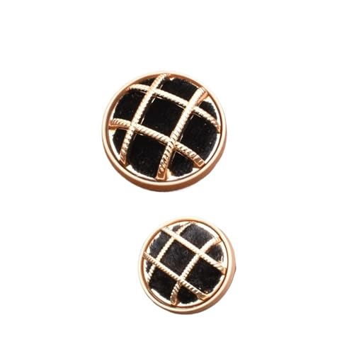 Zymjzbetic 6PC Antik Strass Dekor Metallknöpfe for Kleidung Mantel Strickjacke Pullover Nähen Handarbeiten für Handarbeiten DIY Stricken Nähen(Type3,18MM 6PCS) von Zymjzbetic