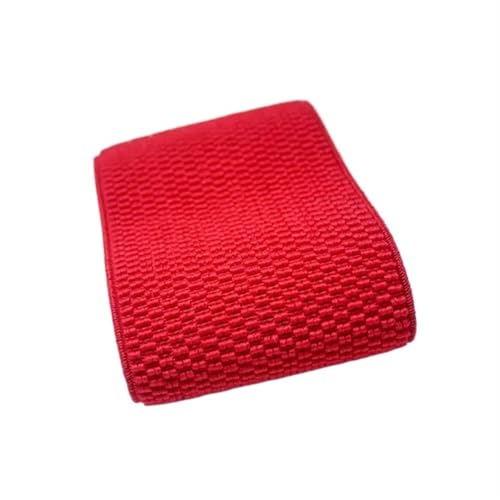 Zymjzbetic 7,5 cm breite elastische Bänder Nähen Kleidung Zubehör elastisches Band Gummiband für Näharbeiten(Red) von Zymjzbetic