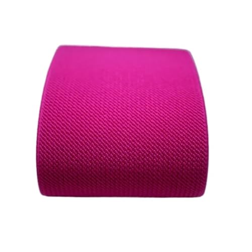 Zymjzbetic 7,5 cm breites Gummiband for Hosen, Röcke, Gürtel, Köper, elastisches Band, Latex, elastisches Band, Gummiband, 1 m für Näharbeiten(Rose) von Zymjzbetic
