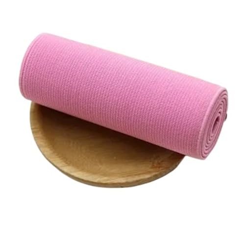 Zymjzbetic 8 cm breites, Dickes Gummiband, breites Band, hochelastisches Gummiband, farbiges doppelseitiges Gummiband. für Näharbeiten(Bright pink) von Zymjzbetic