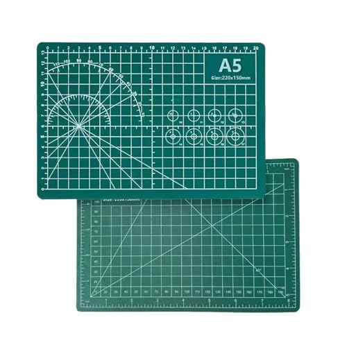Zymjzbetic A3/A4/A5 Handgefertigte Schneidematte, doppelseitig verwendbar, Schneidebrett, PVC, schnittfeste Desktop-Schutzmatte, Kunstwerkzeugzubehör für Näharbeiten Basteln Scrapbooking Projekt(A5) Zymjzbetic A3/A4/A5 Handgefertigte Schneidematte, doppelseitig verwendbar, Schneidebrett, PVC, schnittfeste Desktop-Schutzmatte, Kunstwerkzeugzubehör für Näharbeiten Basteln Scrapbooking Projekt(A5) von Zymjzbetic