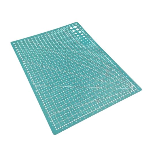 Zymjzbetic A3 A4 A5 PVC Schneidematte Werkbank Patchwork Cut Pad Nähen Manuelle DIY Messer Gravur Leder Schneidebrett Seite Unterlage für Näharbeiten Basteln Scrapbooking Projekt(Green,A3 Large) von Zymjzbetic