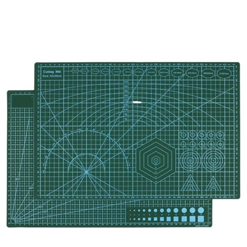 Zymjzbetic A3 Doppelseitige, selbstheilende 5-lagige Schneidematte, metrisch/Imperial, 45 cm * 30 cm Quilt-Lineal, geeignet for Papierkartenstoff für Näharbeiten Basteln Scrapbooking Projekt Zymjzbetic A3 Doppelseitige, selbstheilende 5-lagige Schneidematte, metrisch/Imperial, 45 cm * 30 cm Quilt-Lineal, geeignet for Papierkartenstoff für Näharbeiten Basteln Scrapbooking Projekt von Zymjzbetic