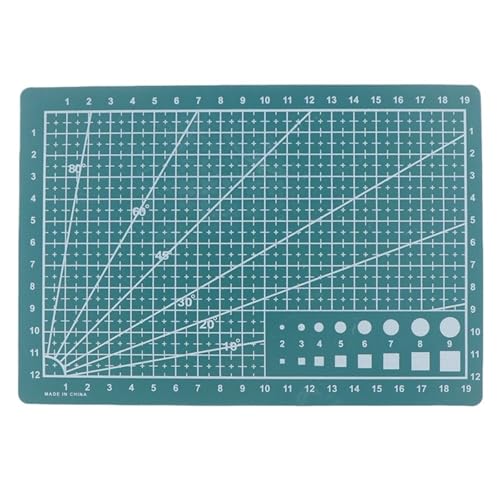 Zymjzbetic A4/A5 PP Doppelseitige Gitterlinien Schneidebrett Matte Selbstheilende Schneideunterlage DIY für Näharbeiten Basteln Scrapbooking Projekt(A5 Green) von Zymjzbetic