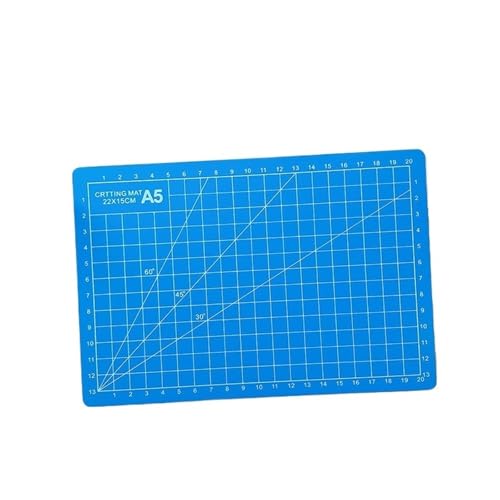 Zymjzbetic A5 Multifunktionale Schneidematte DIY Handwerk Kunst Gravur Bord Papier Carving Pad Hohe Elastizität Zähigkeit Kunst Liefert für Näharbeiten Basteln Scrapbooking Projekt(Blue) von Zymjzbetic