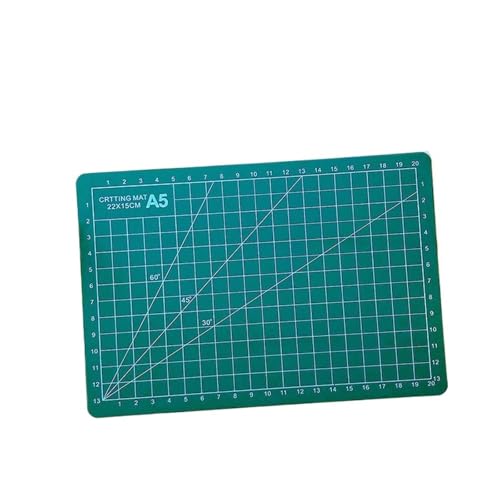 Zymjzbetic A5 Multifunktionale Schneidematte DIY Handwerk Kunst Gravur Bord Papier Carving Pad Hohe Elastizität Zähigkeit Kunst Liefert für Näharbeiten Basteln Scrapbooking Projekt(Dark Green) von Zymjzbetic