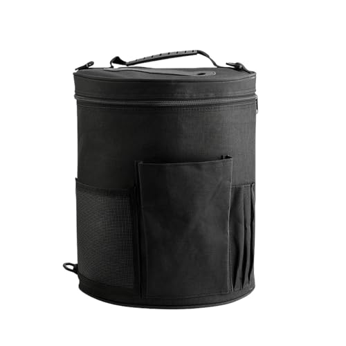 Zymjzbetic Garn-Aufbewahrungstasche, 600D Oxford-Stoff, runder Strickwerkzeug-Organizer mit Mehreren Taschen for Wolle, Garn, Häkelnadeln, Nadeln, Handtasche für Garne Stricknadeln Häkelnadeln(Black) Zymjzbetic Garn-Aufbewahrungstasche, 600D Oxford-Stoff, runder Strickwerkzeug-Organizer mit Mehreren Taschen for Wolle, Garn, Häkelnadeln, Nadeln, Handtasche für Garne Stricknadeln Häkelnadeln(Black) von Zymjzbetic