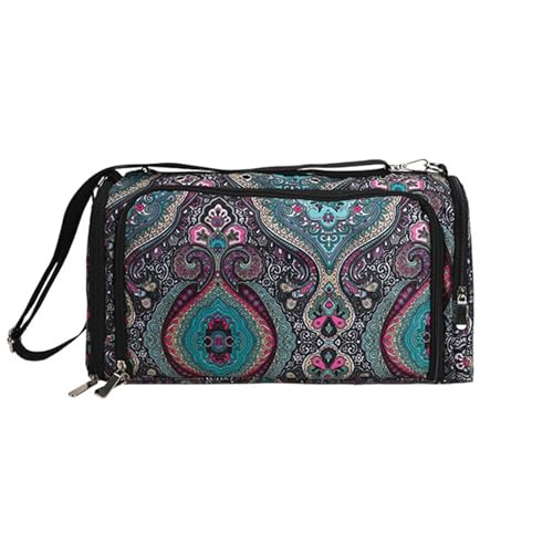 Zymjzbetic Garn-Aufbewahrungstasche, Oxford-Stoff-Organizer, Tasche for Stricken, Reisen, Häkelnadeln, Tasche, Nähzubehör, Aufbewahrung für Garne Stricknadeln Häkelnadeln(Yarn Storage-A) von Zymjzbetic