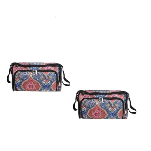 Zymjzbetic Garn-Aufbewahrungstasche mit Ahornblättern, Stricktasche, quadratische Tasche for Garn, Wolle, Häkelnadeln, Stricknadeln für Garne Stricknadeln Häkelnadeln(Style C-2pcs) von Zymjzbetic