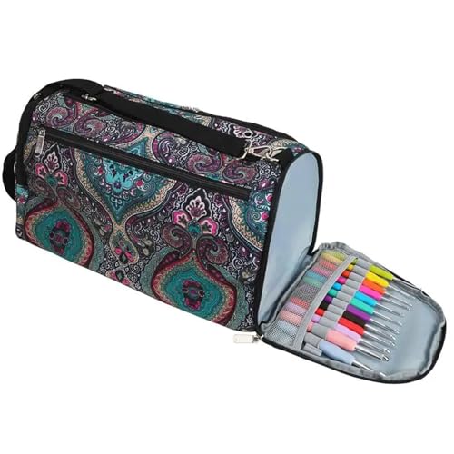 Zymjzbetic Garn-Häkeltasche, Strickgarn-Organizer, Häkeltaschen und Tragetasche, Organizer for Stricknadeln, Häkelnadeln, Stricken für Garne Stricknadeln Häkelnadeln Zymjzbetic Garn-Häkeltasche, Strickgarn-Organizer, Häkeltaschen und Tragetasche, Organizer for Stricknadeln, Häkelnadeln, Stricken für Garne Stricknadeln Häkelnadeln von Zymjzbetic
