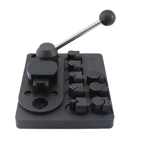 Zymjzbetic Metallring-Biegemaschine zur Schmuckherstellung, Gold, Silber, Kupfer, Rundform-Rollpressen-Werkzeugsatz for Heimwerkerarbeiten für die Reparatur von Ohrringen(Black-Plastic Bender) von Zymjzbetic