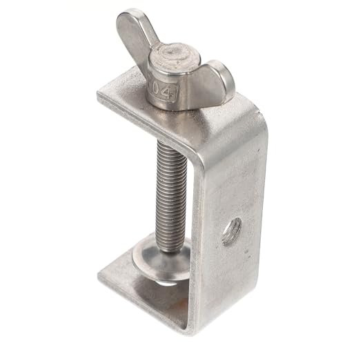 Zymjzbetic Montageclip Edelstahlklemme Tiger C-Klemme Metallklammern Mini-Clips Stahlträger für Holzbearbeitung, Schweißen(6.7X3.8X3CM) von Zymjzbetic