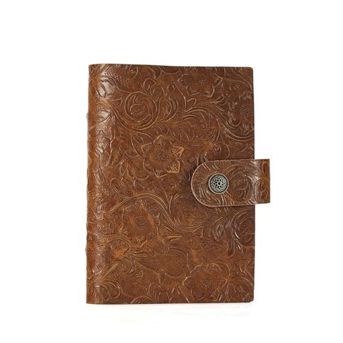 Zymjzbetic Rindsleder, regelmäßige Ringe, Planer, Business-Ledereinband, Notizbuch, Retro-Notizblock, Binder, Reisetagebuch für Frauen, Männer, Mädchen und Jungen(Light Brown,A9 Size with 3 Hole) Zymjzbetic Rindsleder, regelmäßige Ringe, Planer, Business-Ledereinband, Notizbuch, Retro-Notizblock, Binder, Reisetagebuch für Frauen, Männer, Mädchen und Jungen(Light Brown,A9 Size with 3 Hole) von Zymjzbetic