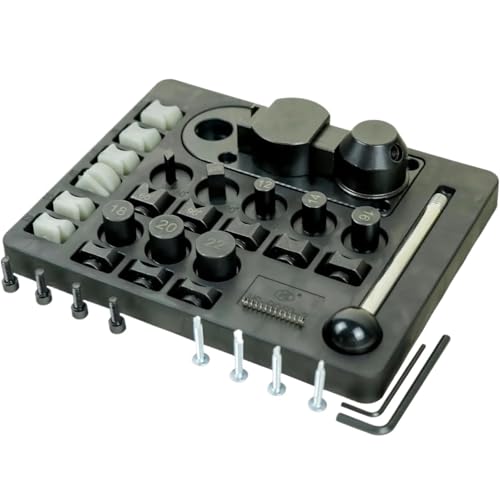 Zymjzbetic Ringbiegemaschine mit Nylon-Matrizen, Dorn, Ringgrößenmesser, Gürtel, multifunktionales Biegewerkzeug for Ringe und Ohrringe für die Reparatur von Ohrringen von Zymjzbetic