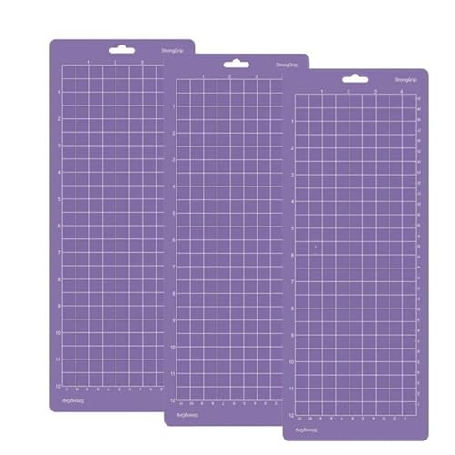 Zymjzbetic Schneidematte, 3er-Pack, 30,5 x 11,4 cm, PP, Bastel-Schneidebrett, Bastel-Schneidebrett für Näharbeiten Basteln Scrapbooking Projekt(3 Pack Purple) von Zymjzbetic