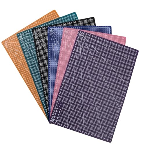 Zymjzbetic Schneidematte for Bastler, Quilt-Schneideunterlage, professionelles Schneidematten-Brett-Set for Heimwerker für Näharbeiten Basteln Scrapbooking Projekt(Random A3) von Zymjzbetic