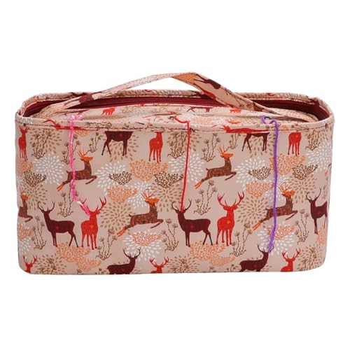 Zymjzbetic Tragbare Stricken Lagerung Tasche Oxford Tuch Häkeln Haken Nadeln Organizer DIY Nähen Werkzeuge Liefert Hand Tragetaschen für Garne Stricknadeln Häkelnadeln(A) von Zymjzbetic