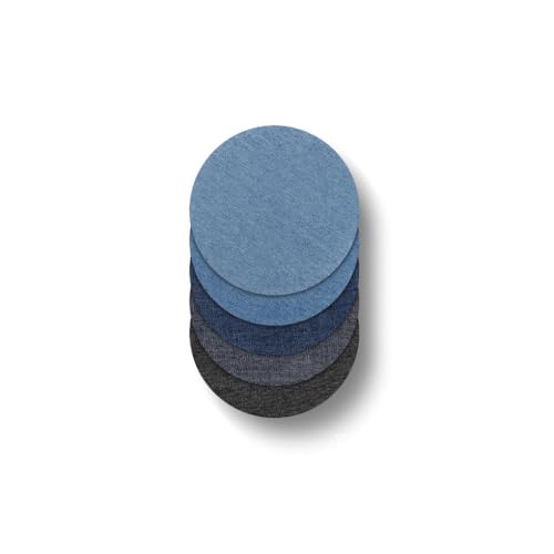 Zymoplas 1 Set Flicken zum Aufbügeln, selbstklebende Cowboy Aufkleber, quadratische Form, Notfallbedarf, strapazierfähiger Denim Flicken für Knie, Typ 4 von Zymoplas