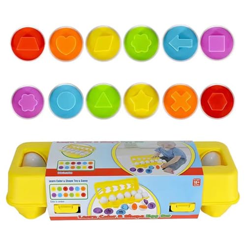 Zymoplas 12 Stücke Baby Passende Eier Spielzeug Form Sortierung Erkennung Frühes Lernen Form Kunststoff Spielzeug Kleinkinder Schule Zuhause Zymoplas 12 Stücke Baby Passende Eier Spielzeug Form Sortierung Erkennung Frühes Lernen Form Kunststoff Spielzeug Kleinkinder Schule Zuhause von Zymoplas