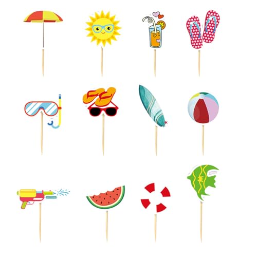 Zymoplas 12 paket/los Baby Dusche Kuchen Topper Strand Thema Party Dekorationen Strand Geburtstag Dekorationen Kuchen Pool Thema Zymoplas 12 paket/los Baby Dusche Kuchen Topper Strand Thema Party Dekorationen Strand Geburtstag Dekorationen Kuchen Pool Thema von Zymoplas
