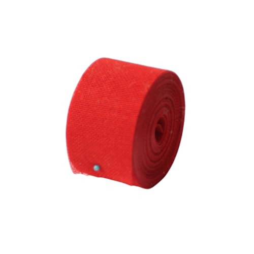 Zymoplas 5 CM Sackleinen Band Leinen DIY Handwerk Tragbare Natürliche Gewebte Rolle Flexible Modische Party Dekorationen Hochzeit Zuhause, Rot von Zymoplas
