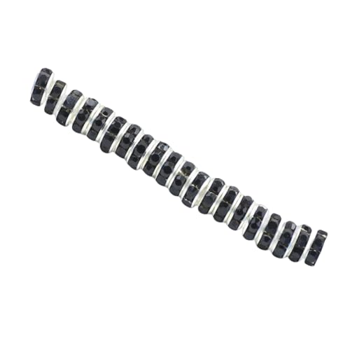 Zymoplas 50 Stück Strass Rondelle Handgefertigte Abstandsperlen Zubehör zum Basteln von Kristallperlen zur Herstellung von Armbändern, Schwarz, 8MM50 Stück Zymoplas 50 Stück Strass Rondelle Handgefertigte Abstandsperlen Zubehör zum Basteln von Kristallperlen zur Herstellung von Armbändern, Schwarz, 8MM50 Stück von Zymoplas