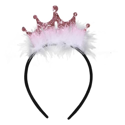 Zymoplas Alles Gute zum Geburtstag Hut, kreatives und interessantes Geburtstags Stirnband, langlebig und robust, alles Gute zum Geburtstag Stirnband, Geburtstagskrone, Rosa, 1 Stück, 8.26 Zoll von Zymoplas