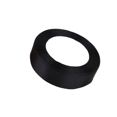 Zymoplas Geschenkverpackungsband Kleidungsherstellung Mehrfarbiges DIY Bastelzubehör Polyesterbänder Weihnachten Halloween, Schwarz 39 von Zymoplas