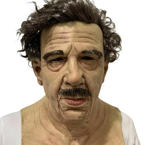 Zymoplas Gruselige alte Mann Maske für Halloween Party, realistische Latex realistische Opa Masken, Halloween Endmaske, drei Zymoplas Gruselige alte Mann Maske für Halloween Party, realistische Latex realistische Opa Masken, Halloween Endmaske, drei von Zymoplas