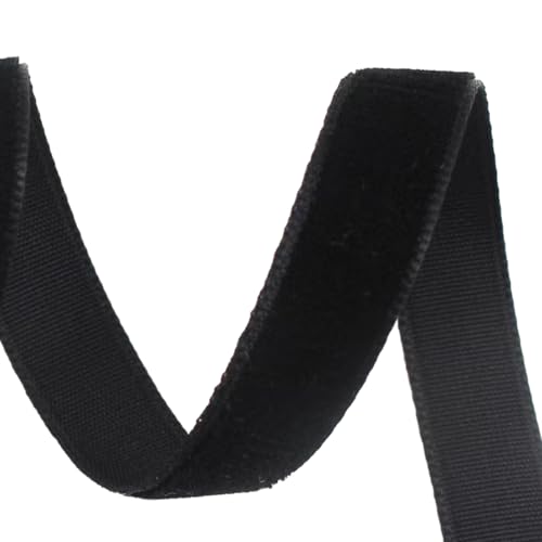 Zymoplas Mit Vertrauen glattes Samtband für atemberaubende DIY Projekte Polyester DIY dekoratives Samtband 50 Yards Band, Stil 1 von Zymoplas