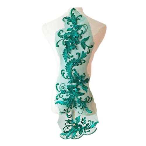 Zymoplas Modische Kleidung Atemberaubende Spitzen Applikations Patches Kleider Applikation Spitzenkleid Wunderschöner Blumen Applikations Patch, Schwarzgrün Zymoplas Modische Kleidung Atemberaubende Spitzen Applikations Patches Kleider Applikation Spitzenkleid Wunderschöner Blumen Applikations Patch, Schwarzgrün von Zymoplas