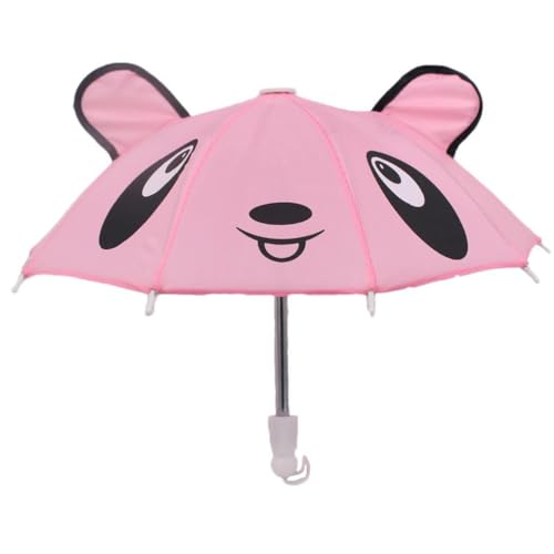 Zymoplas Puppe Sonnenschirm Kinderspielzeug Mehrfarbige Muster Schöne Kleidung Accessoires Mädchen Kindergarten Festival Geschenke , Rosa von Zymoplas